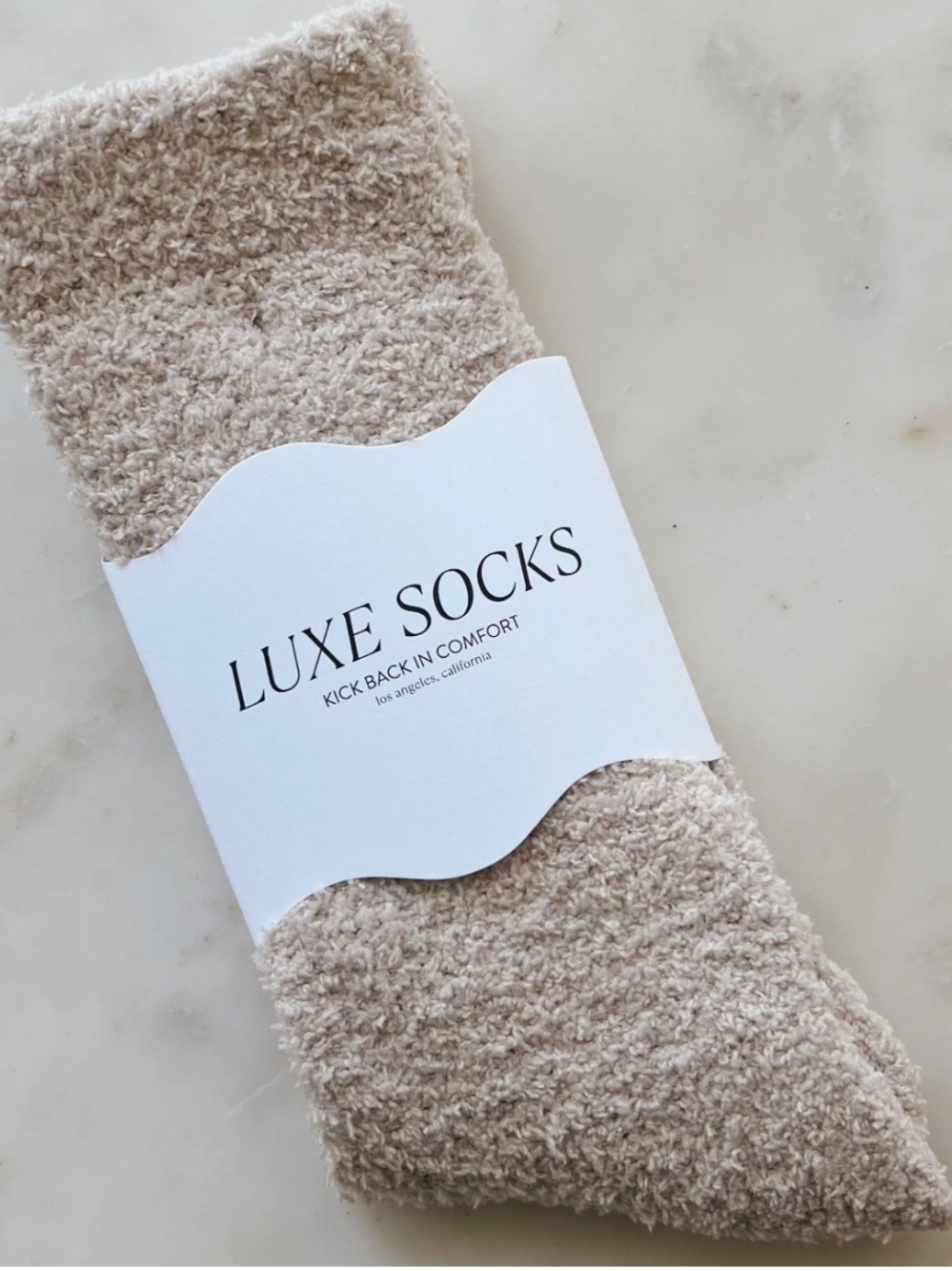 Box Fox Snuggly Stone Luxe Socks One Size NWT